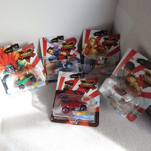 Hot Wheels Street Fighter V Character Cars Set 5